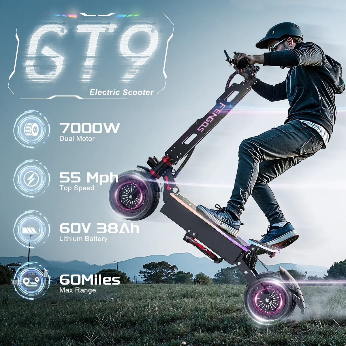 Hulajnoga elektryczna terenowa FENGQS GT9